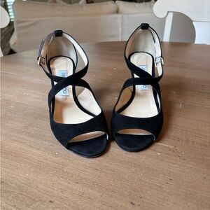 Jimmy Choo Black Suede Heels “Emily 85” -  38.5 EUR  (8 US)